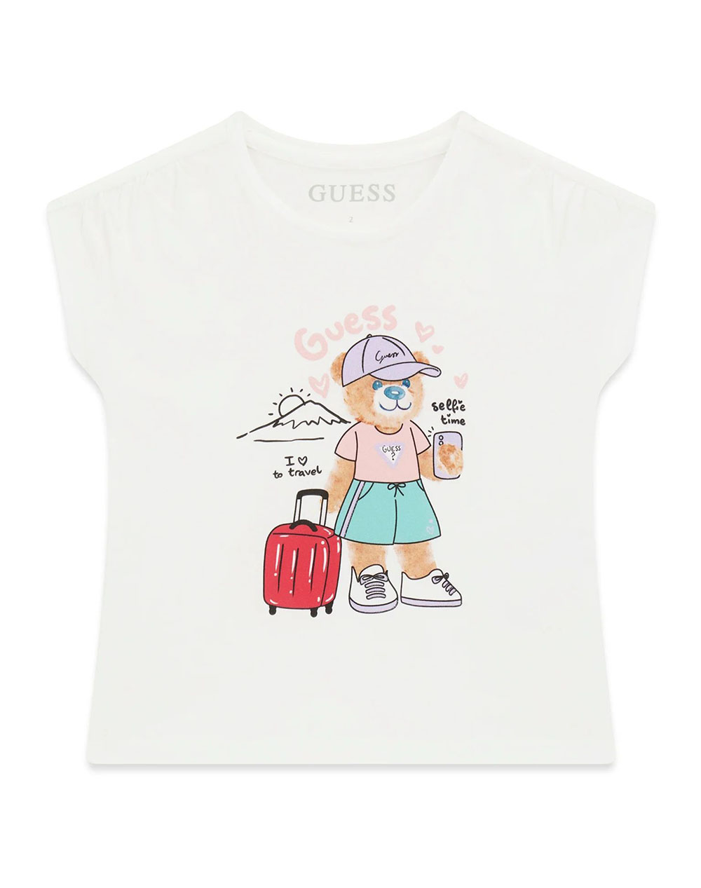 GUESS BATWING SS T-SHIRT ΜΠΛΟΥΖΑ ΠΑΙΔΙΚΟ GIRL K6GI18K6YW4-G011 White
