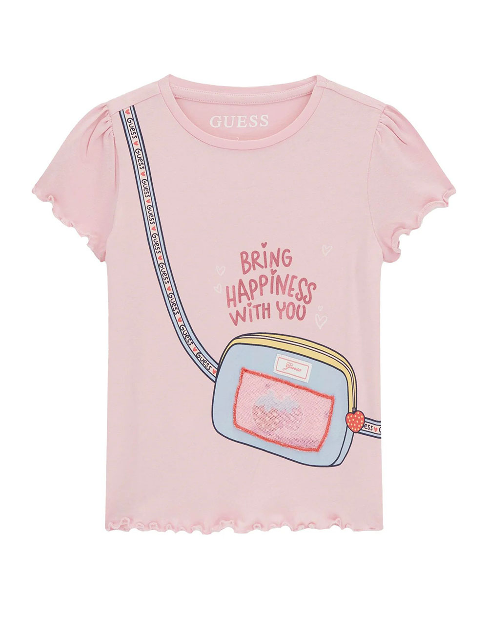 GUESS SS T-SHIRT ΜΠΛΟΥΖΑ ΠΑΙΔΙΚΟ GIRL K6GI06K6YW4-A62C Pink