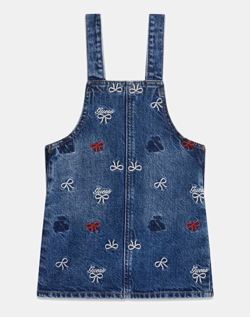 GUESS ROMPER RIGID DENIM W/EMBRO ΦΟΡΕΜΑ ΠΑΙΔΙΚΟ GIRL K6RK15D45E0-MEMH DenimBlue φωτογραφία