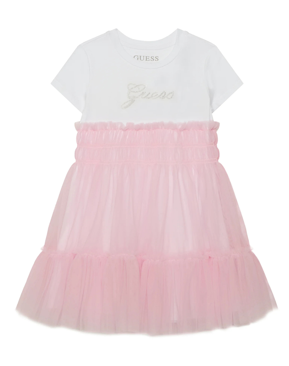 GUESS MIXED FABRIC SS DRESS ΦΟΡΕΜΑ ΠΑΙΔΙΚΟ GIRL K6RK00K6YW0-A61T Mixed