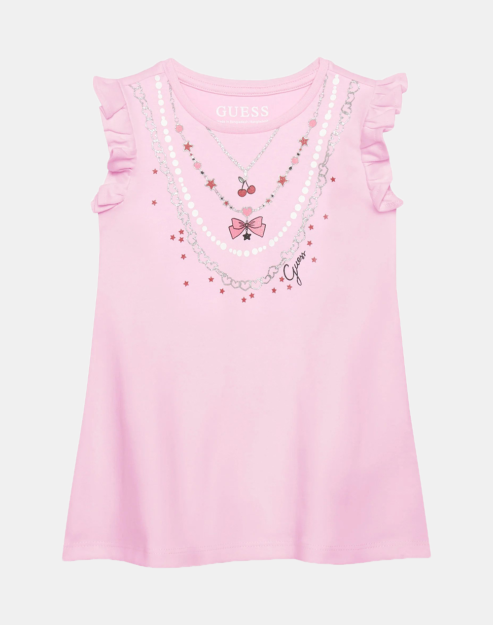 GUESS KIDS INTERLOCK SS DRESS ΦΟΡΕΜΑ ΠΑΙΔΙΚΟ GIRL K6RK02KA6W4-A61T LightPink
