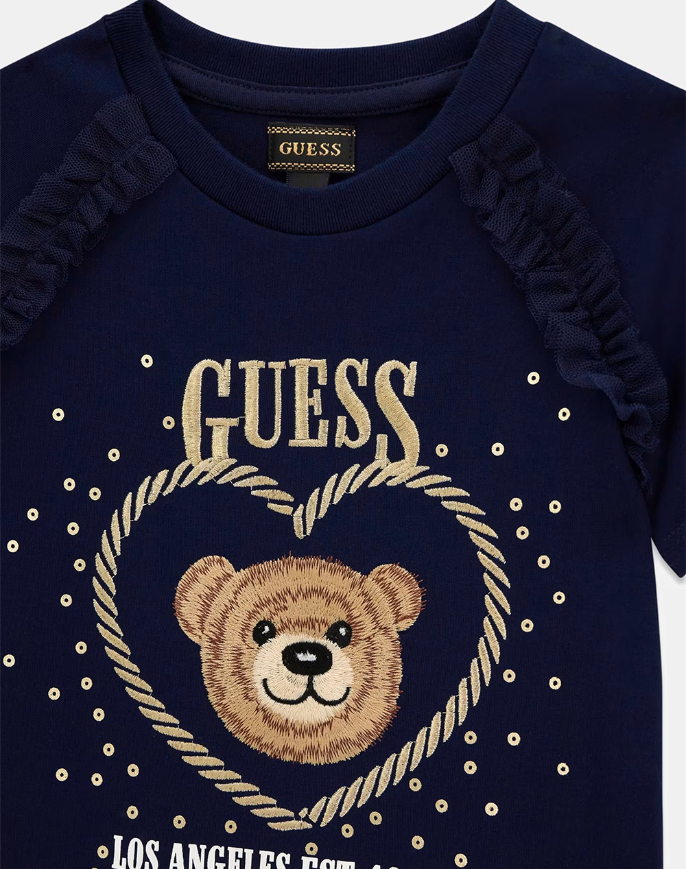 Guess Kids Punto Milano Ss Dress Φόρεμα Παιδικό Girl K6Rk01Kauh0-G7Hr Darkblue παιδικά Κορίτσι ρούχα φορέματα Politikos Shop Πολιτικός