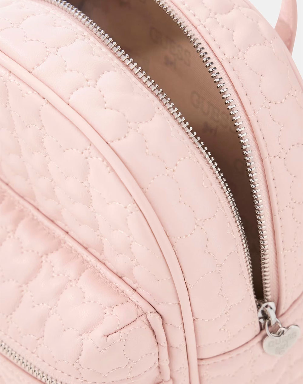 Guess Heart Quilted Backpack Τσάντα Παιδικό Girl J6Gz00Wheg0-G6O1 Lightpink παιδικά αξεσουάρ τσάντες & Σακιδια Πλατης Politikos Shop Πολιτικός