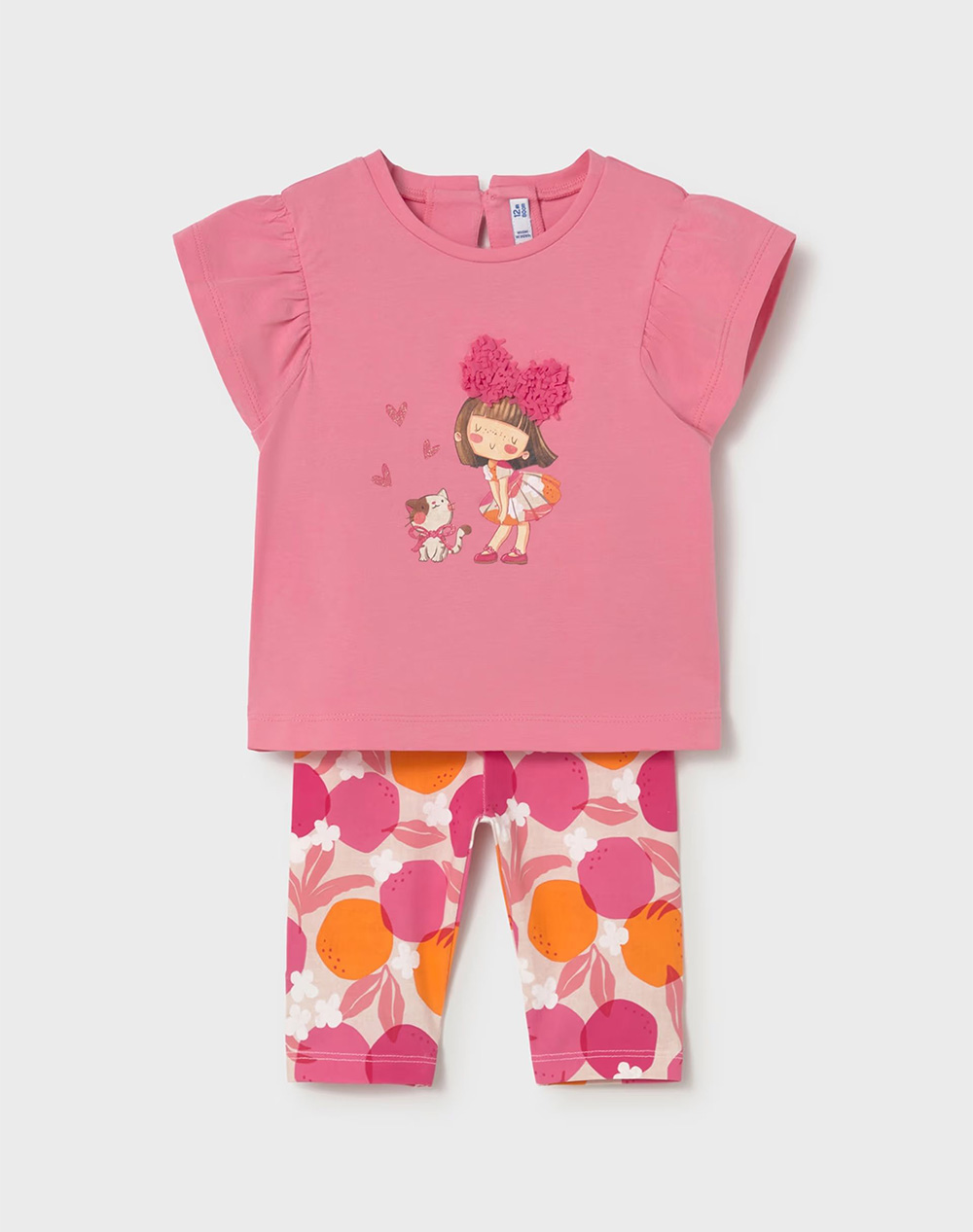 MAYORAL ΣΕΤ ΚΟΛΑΝ ΣΤΑΜΠΩΤΟ 01751-092 Pink