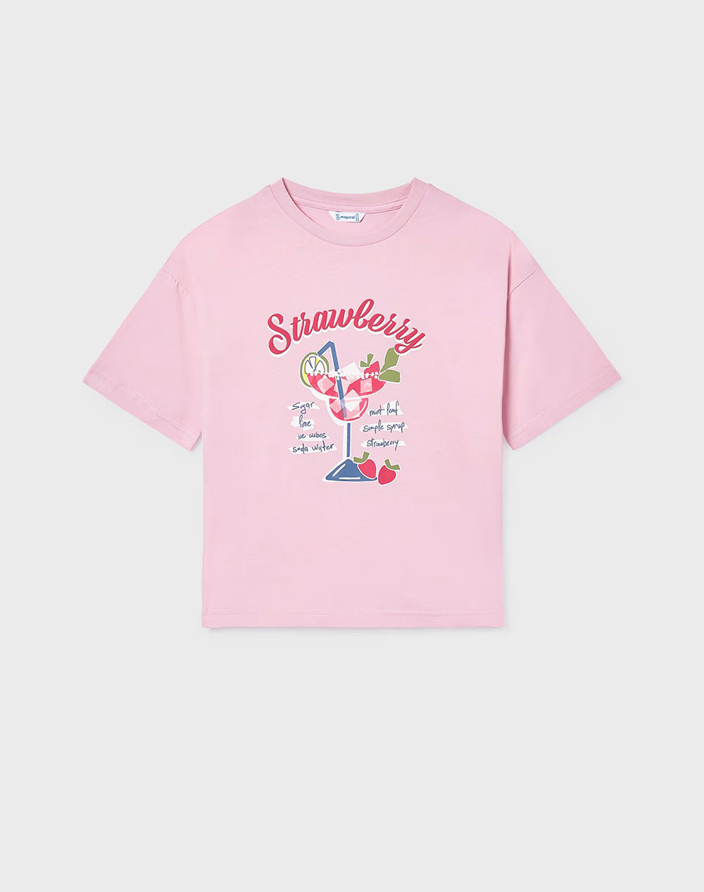 MAYORAL ΜΠΛΟΥΖΑ ΚΟΝΤΟΜΑΝΙΚΗ ΣΧΕΔΙΟ 06011-015 Pink