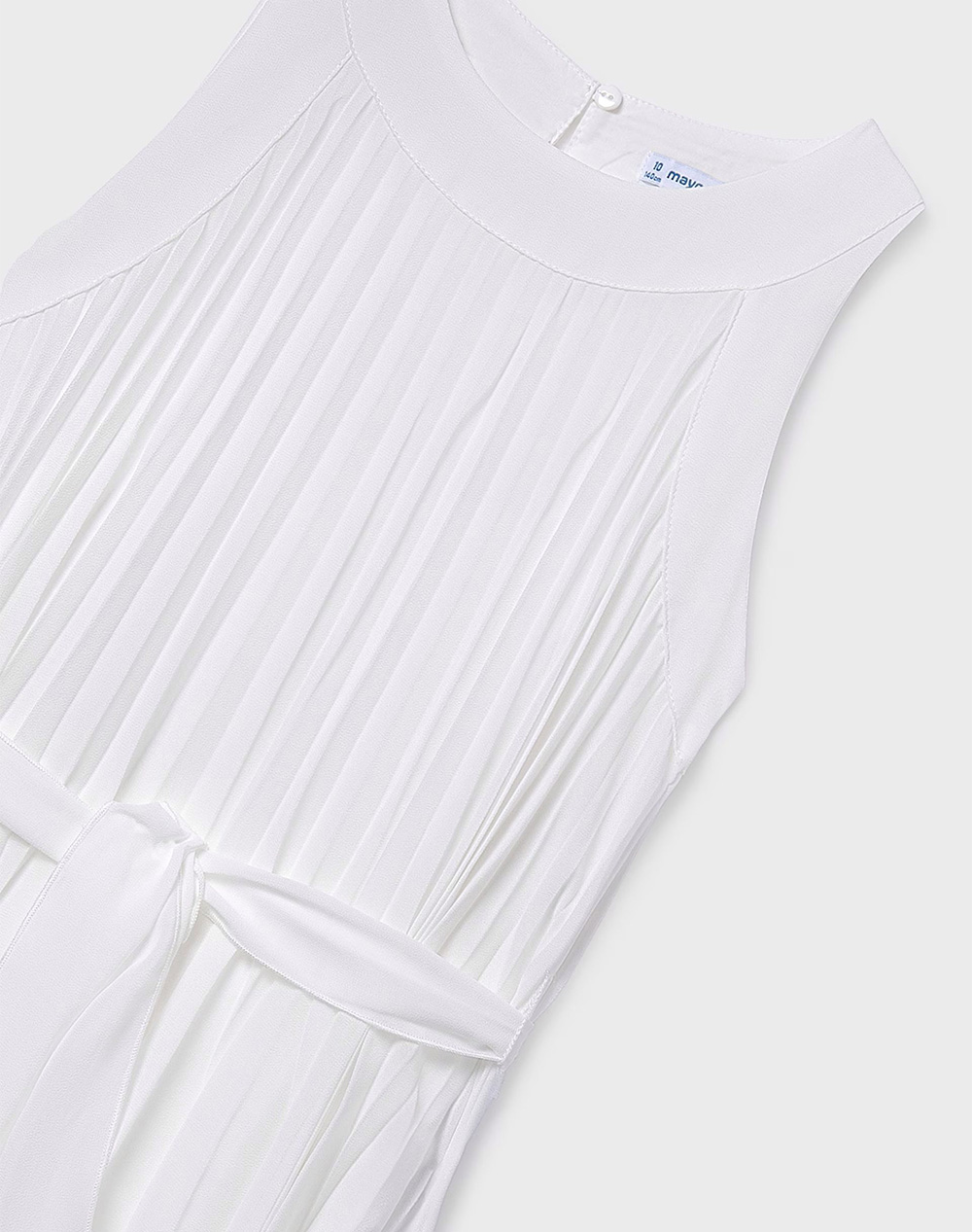 Mayoral Φόρεμα Πλισε 06908-011 Offwhite παιδικά Κορίτσι ρούχα φορέματα Politikos Shop Πολιτικός