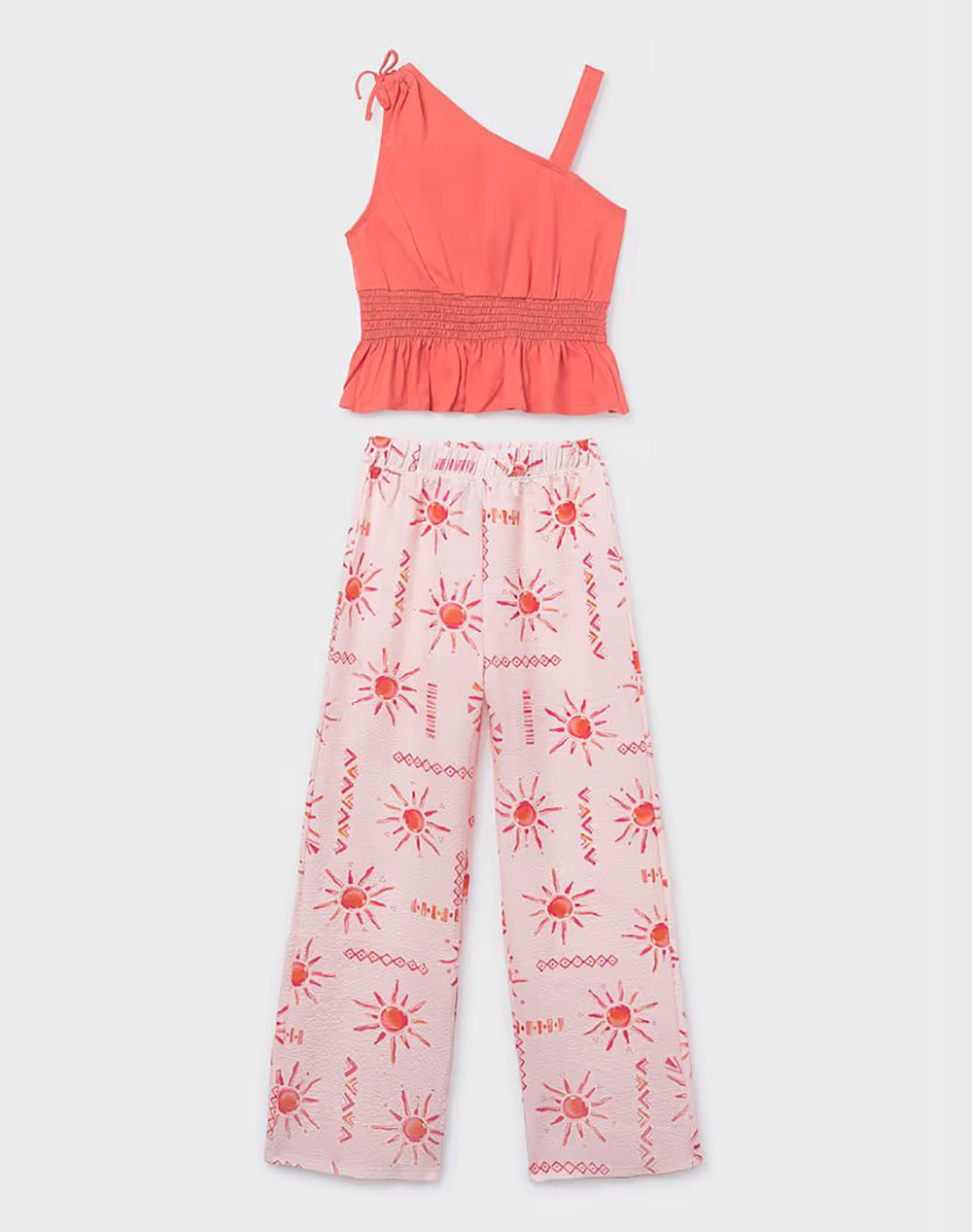 MAYORAL ΣΕΤ ΠΑΝΤΕΛΟΝΙ ΜΑΚΡΥ ΣΤΑΜΠΩΤΟ 06561-019 Pink