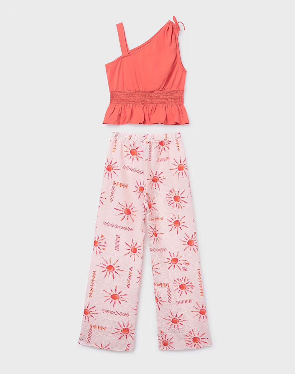 MAYORAL ΣΕΤ ΠΑΝΤΕΛΟΝΙ ΜΑΚΡΥ ΣΤΑΜΠΩΤΟ 06561-019 Pink φωτογραφία