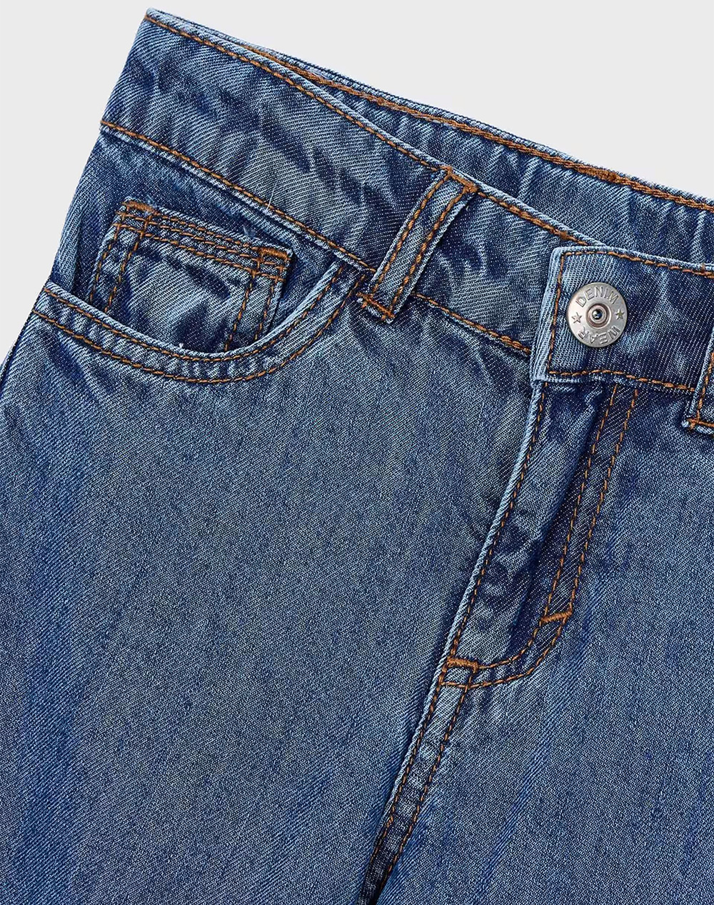 Mayoral Παντελόνι Μακρυ Denim Φαρδυ 03590-053 Denimblue παιδικά Κορίτσι ρούχα παντελόνι Politikos Shop Πολιτικός