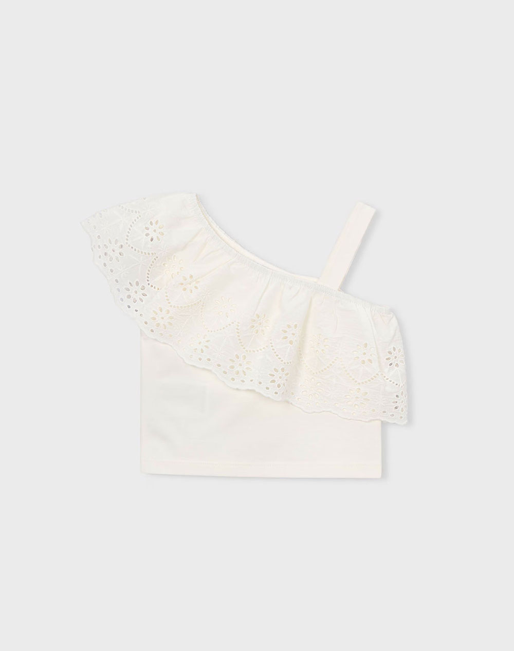 MAYORAL ΜΠΛΟΥΖΑ ΤΙΡΑΝΤΕΣ ΔΙΑΤΡΗΤΗ 03022-020 Ecru