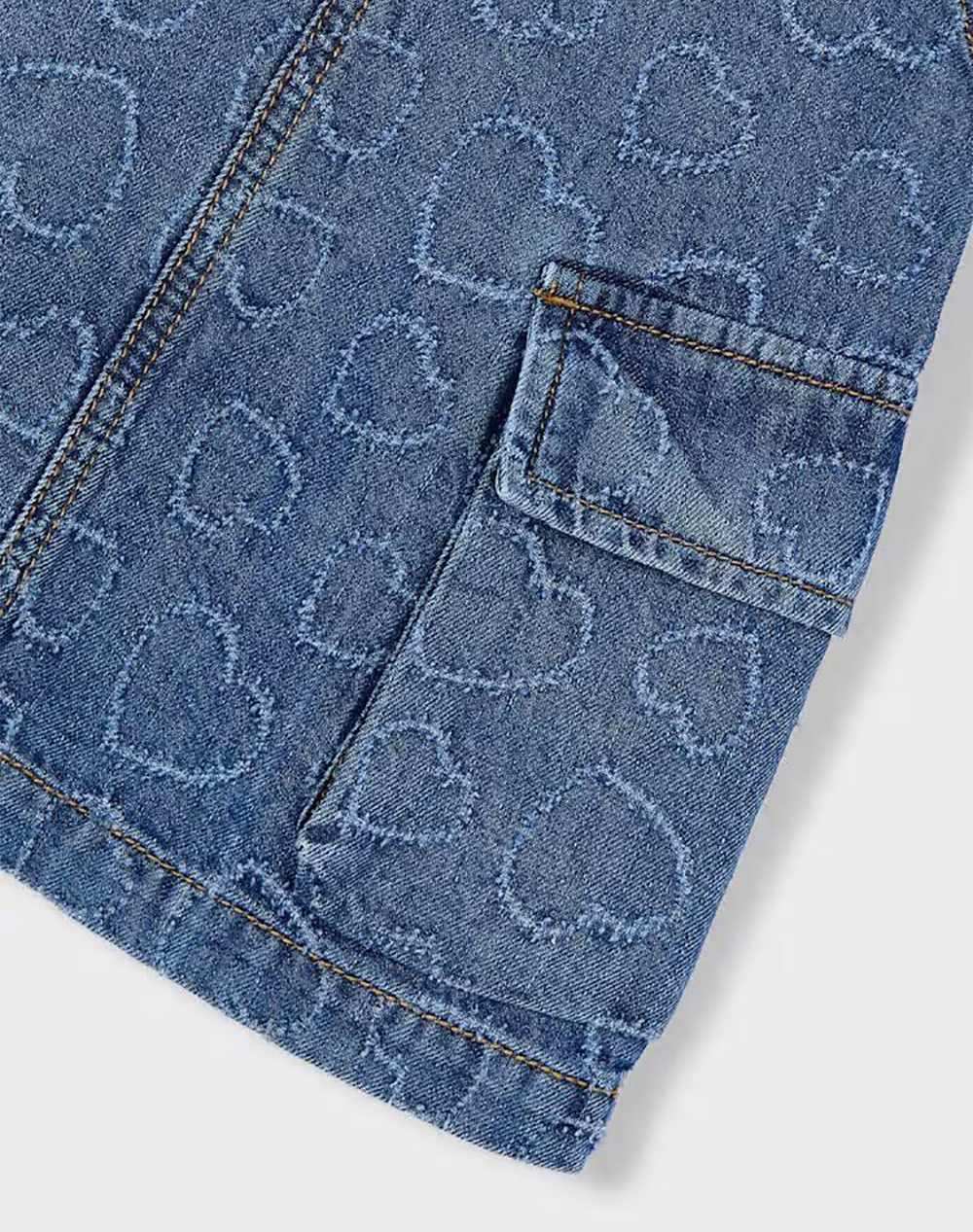 MAYORAL ΦΟΥΣΤΑ ΣΑΛΟΠΕΤΑ DENIM ΦΑΡΔΙΑ 03910-078 DenimLightBlue φωτογραφία