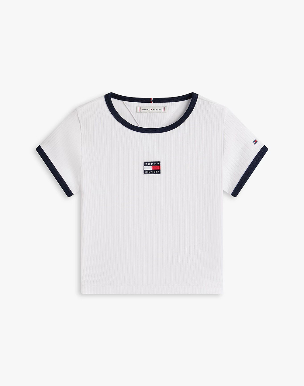 TOMMY HILFIGER HERITAGE FLAG TOP SS KG0KG09066-8Y-16Y-YBR White