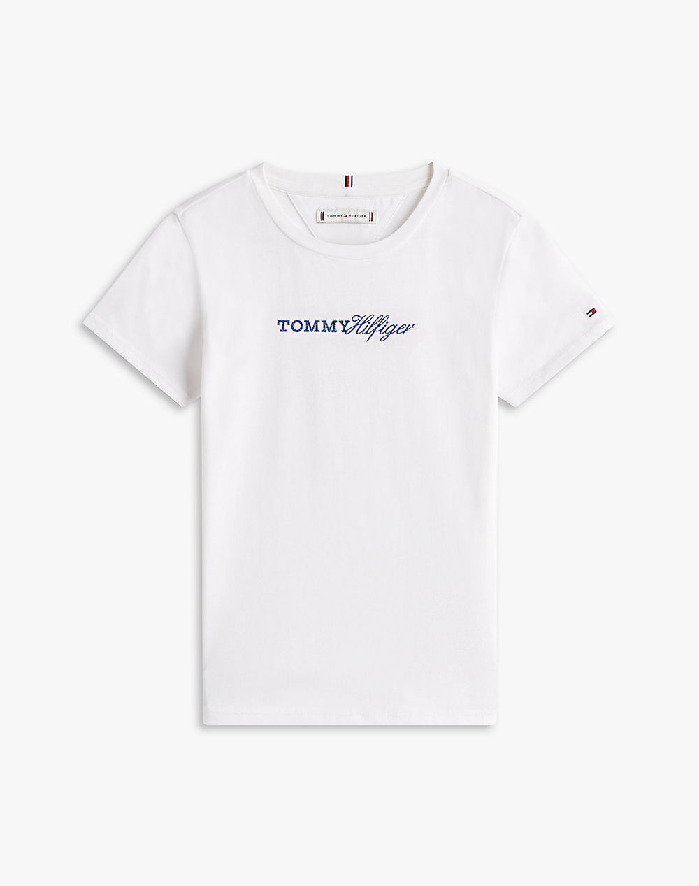 TOMMY HILFIGER TOMMY SCRIPT TEE SS KG0KG09123-2Y-7Y-YBR White