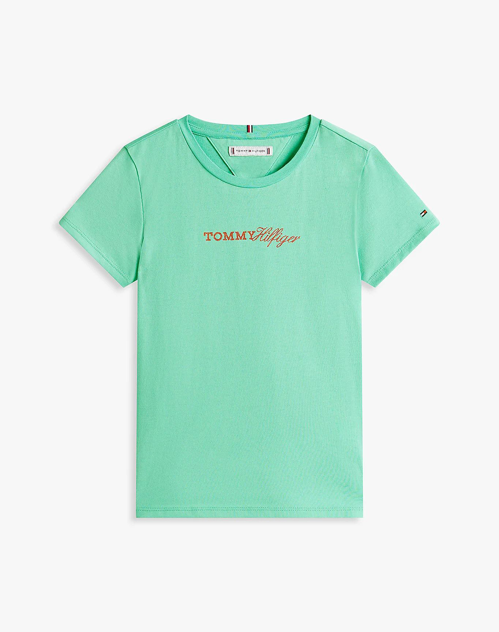 TOMMY HILFIGER TOMMY SCRIPT TEE SS KG0KG09123-8Y-16Y-L5C Green