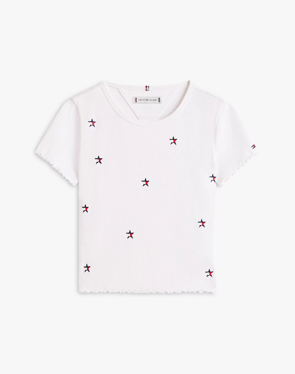 TOMMY HILFIGER RIB STAR TOP KG0KG09313-2Y-7Y-YBR White