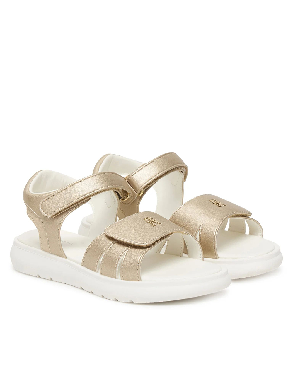 TOMMY HILFIGER VELCRO SANDAL T1A2-34275-1372-19-23-514 Gold φωτογραφία