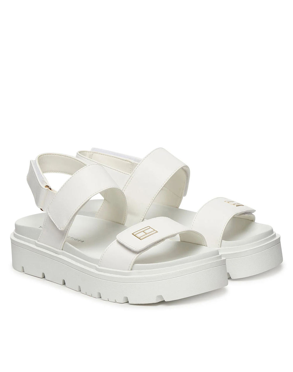 TOMMY HILFIGER VELCRO SANDAL T3A2-34284-0326-35-40-128 White φωτογραφία