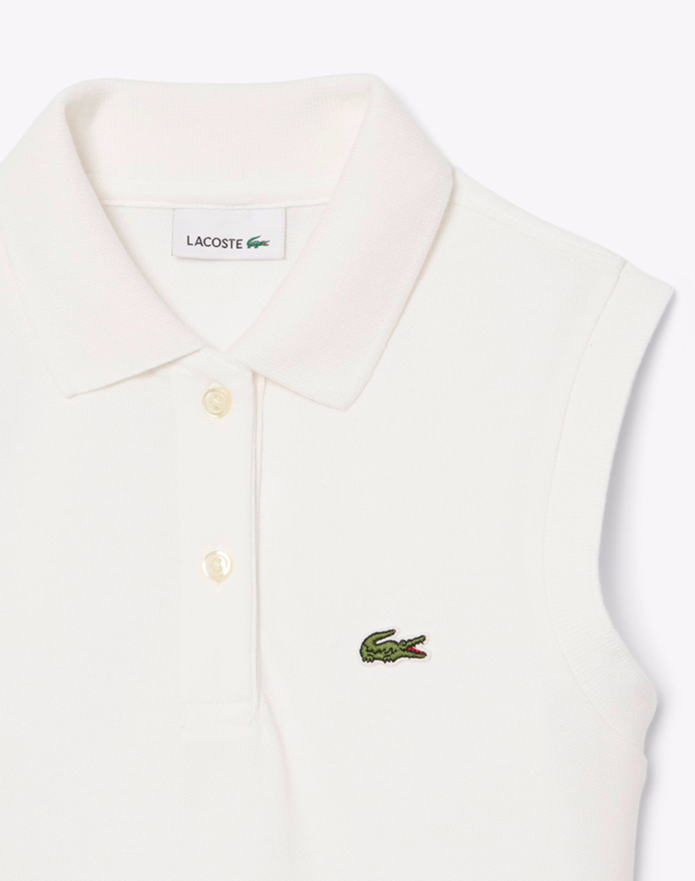 Lacoste Φόρεμα 3Ej6623-001 White παιδικά Κορίτσι ρούχα φορέματα Politikos Shop Πολιτικός