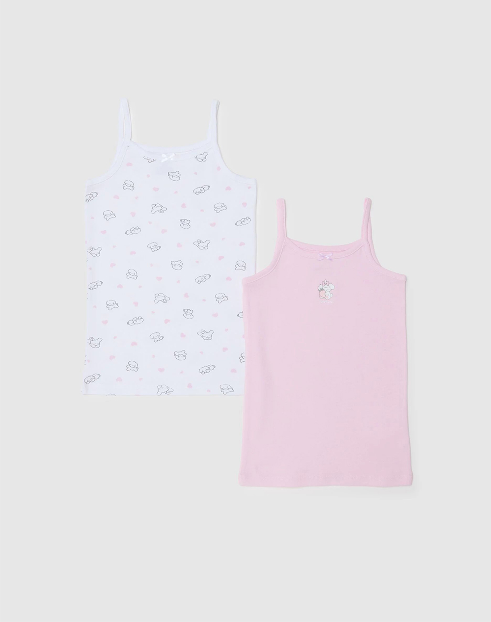 OVS OVS PK 2 SINGLET SS 3/10 AOP 2557696-PINK TULLE Multi