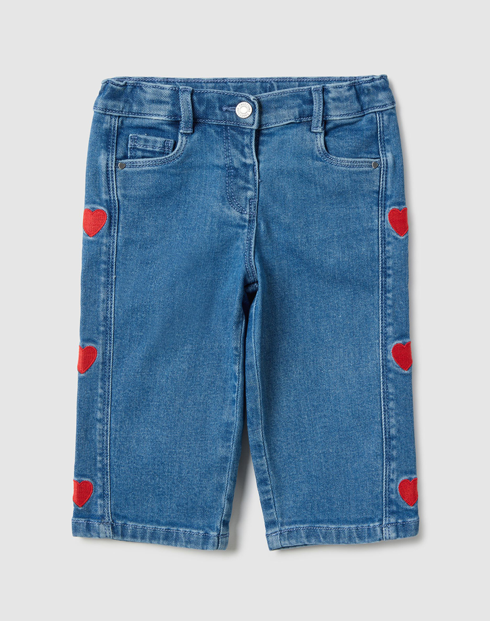 OVS DENIM WIDE LEG W/BAND 2514641-MEDIUM BLUE DenimBlue