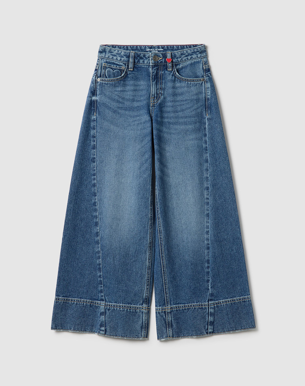 OVS WIDE LEG 2552125-MEDIUM BLUE DenimBlue