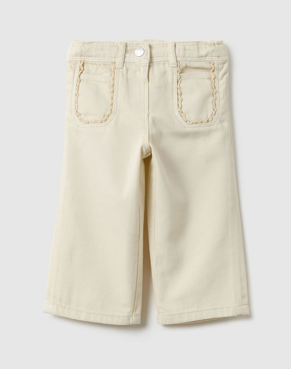 OVS MARINE STRETCH DENIM 2514546-BUTTERCREAM Ecru