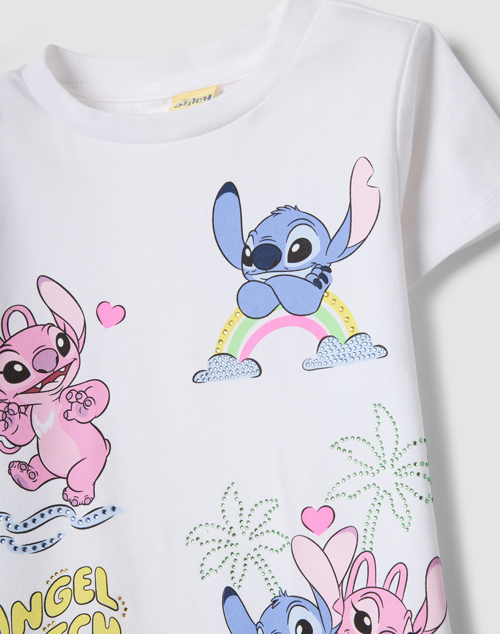 Ovs Jog Lilo Stitch 2654959-Brilliant White Multi παιδικά Κορίτσι ρούχα Σετ Politikos Shop Πολιτικός