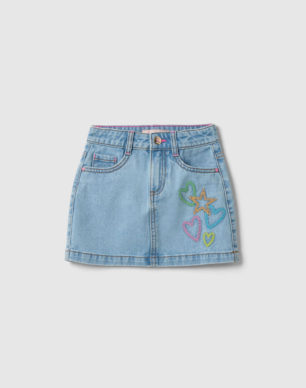 OVS DENIM SKIRT 2559632-LIGHT BLUE DenimLightBlue