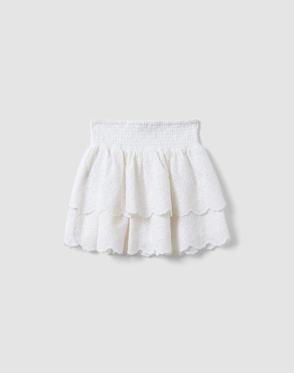 OVS SKIRT SANGALLO 2680124-BRILLIANT WHITE White φωτογραφία