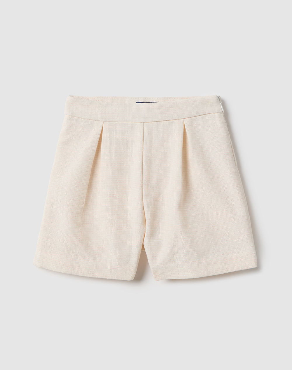 OVS JACQ SHORT 2559676-PALE DOGWOOD Ecru