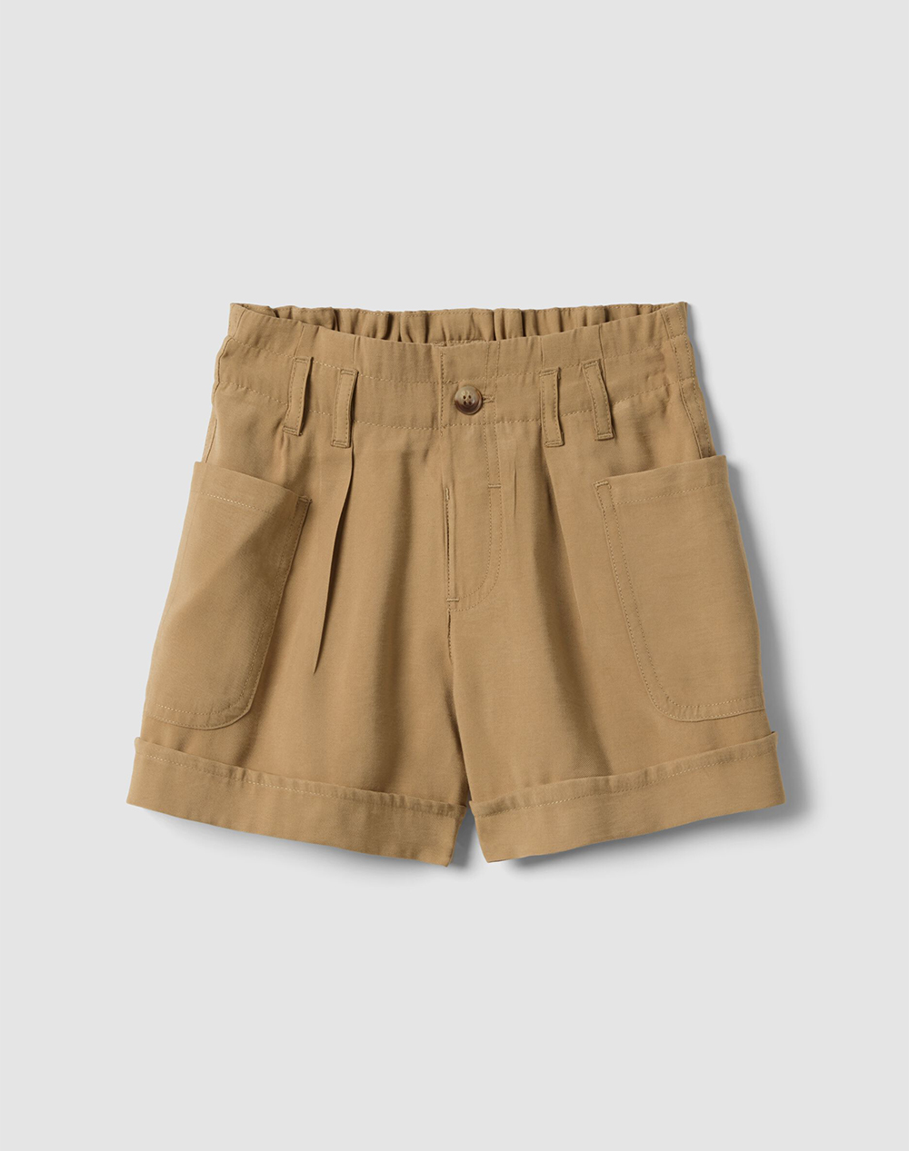 OVS SHORTS WITH BELT 2603950-CARTOUCHE Cinnamon