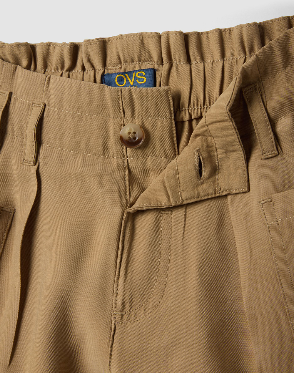 Ovs Shorts With Belt 2603950-Cartouche Cinnamon παιδικά Κορίτσι ρούχα Σορτς Βερμουδες Politikos Shop Πολιτικός