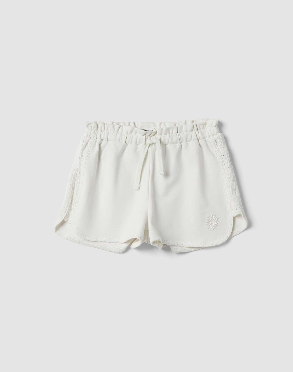 OVS SHORT W/LACE 2640090-BLANC DE BLANC OffWhite