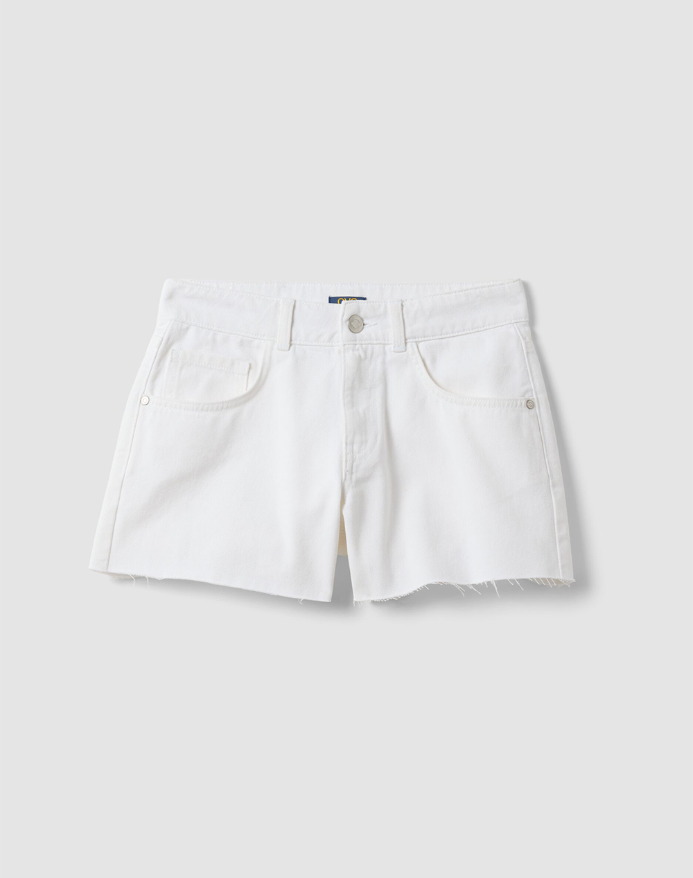 OVS WHITE DRILL SHORT 2657154-WHITE White