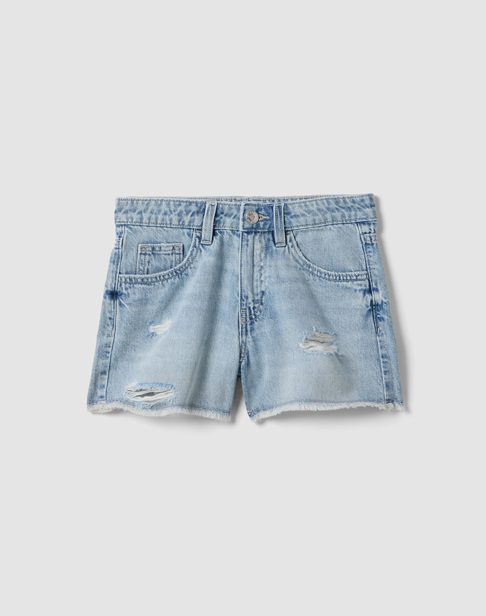 OVS RIPPED DENIM 2657094-LIGHT BLUE DenimLightBlue