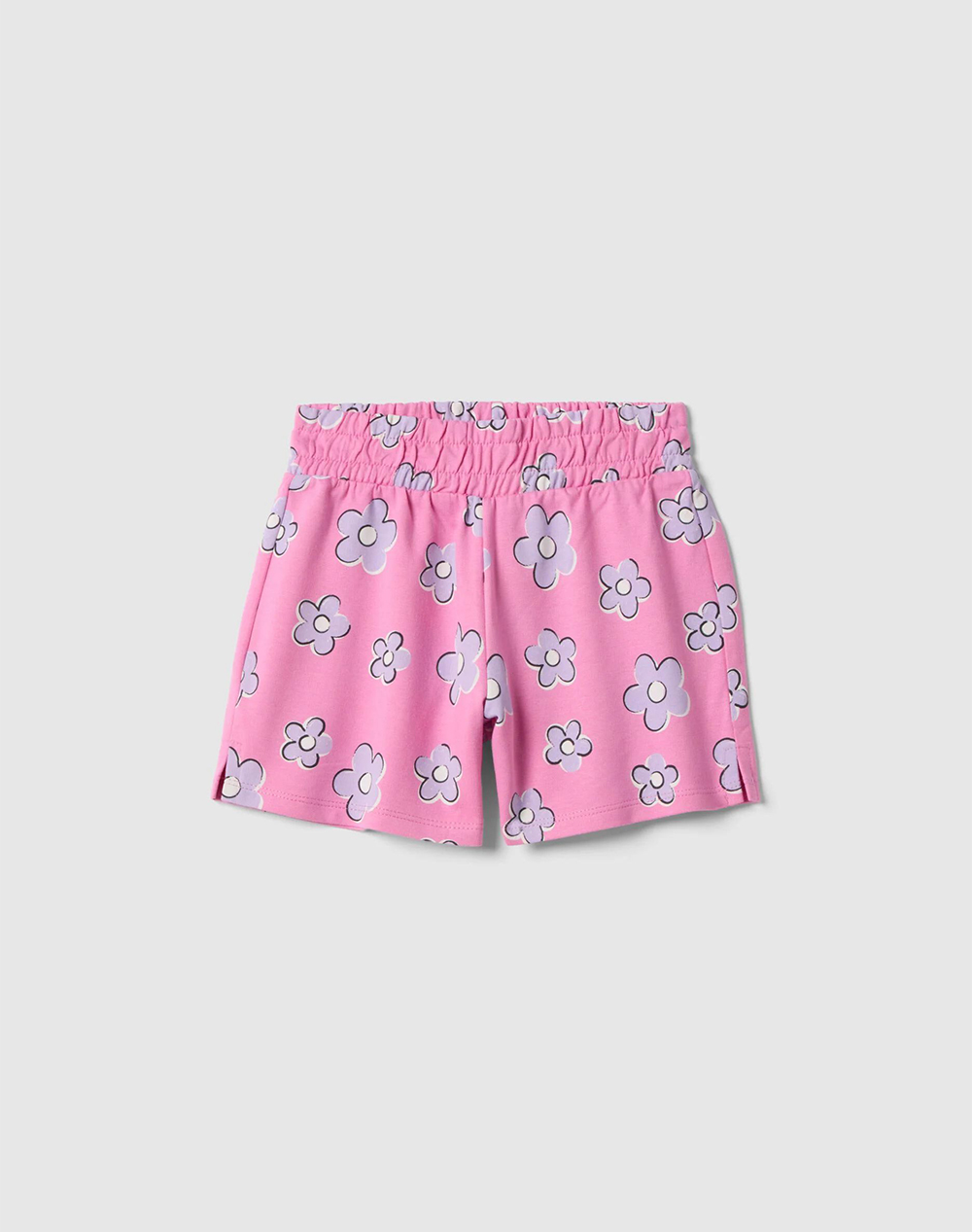 OVS AOP 4/5 SHORT F.TERRY 2659806-FUCHSIA PINK Pink