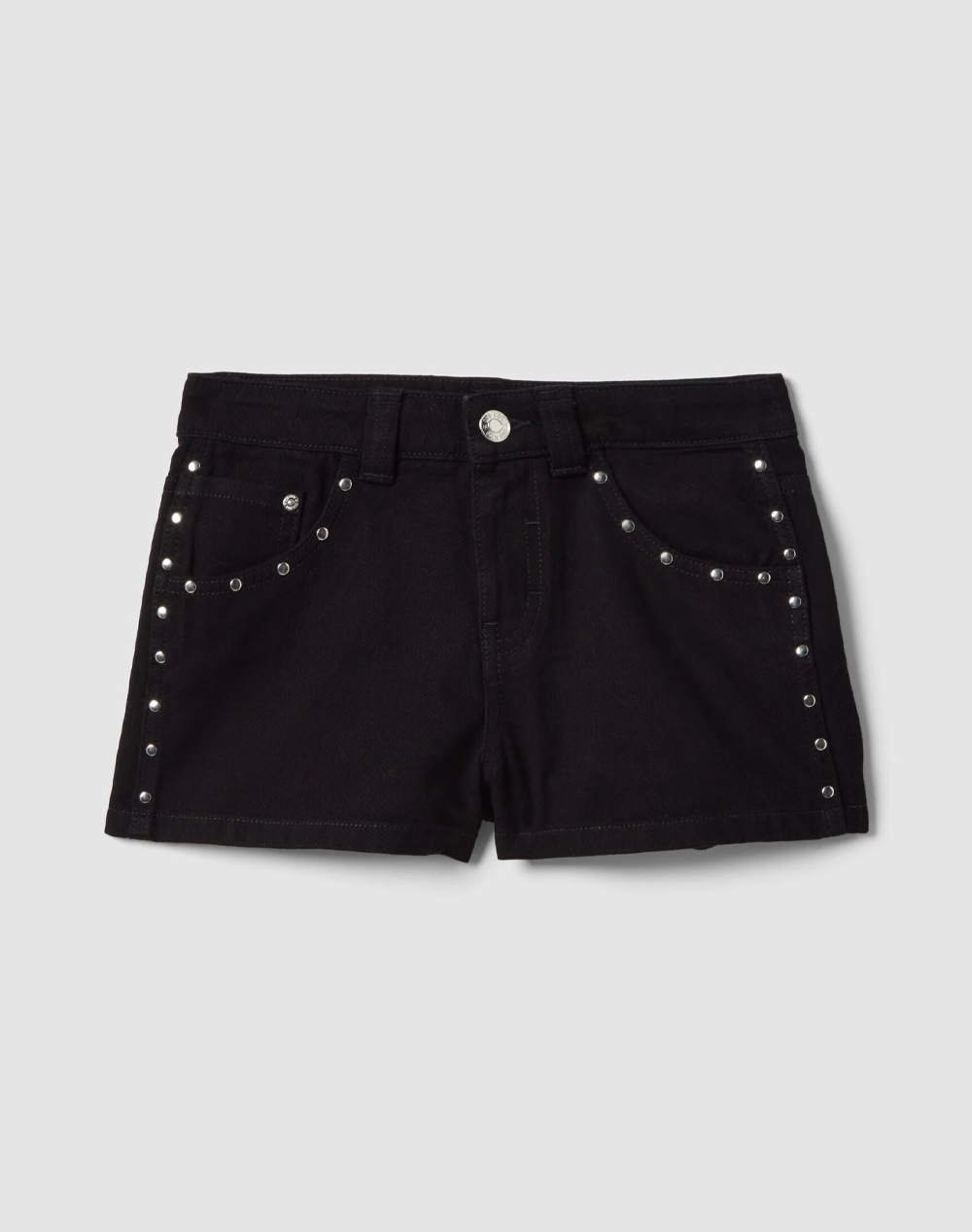 Ovs Studs Short 2657129-Black Denimblack παιδικά Κορίτσι ρούχα Σορτς Βερμουδες Politikos Shop Πολιτικός