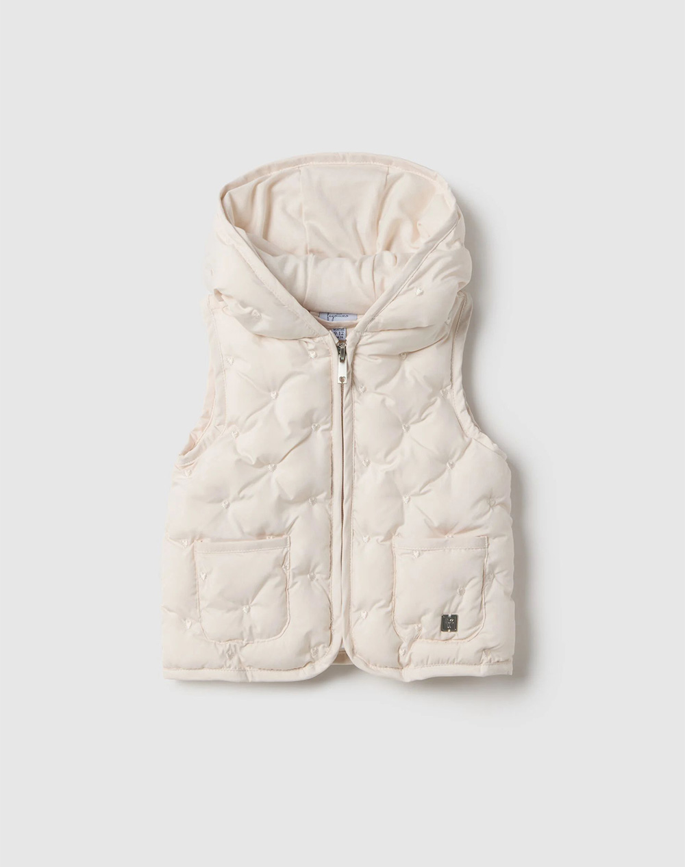 OVS OVS GILET HEART QUILTING 2519387-DELICACY OffWhite