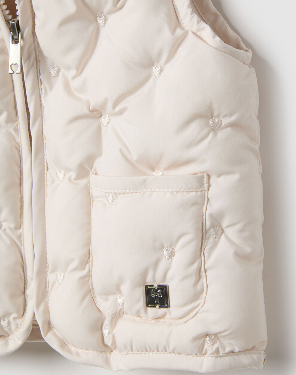 OVS GILET HEART QUILTING 2519387-DELICACY OffWhite φωτογραφία