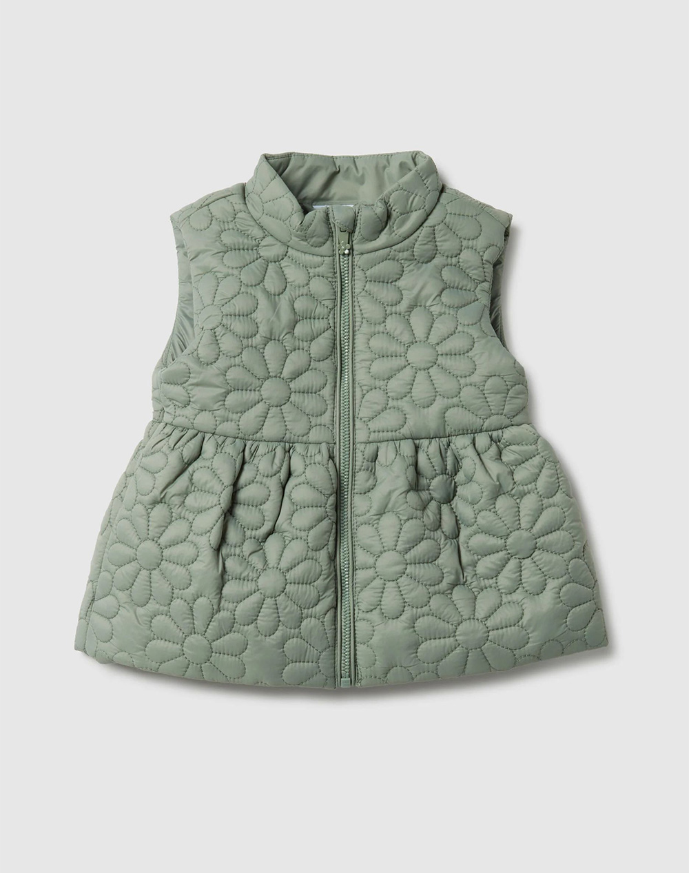 OVS OVS GILET FLOWER QUILTING 2519461-SEA SPRAY LightGreen