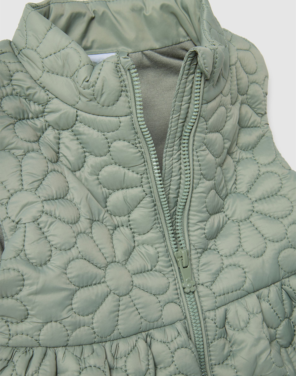 OVS GILET FLOWER QUILTING 2519461-SEA SPRAY LightGreen φωτογραφία