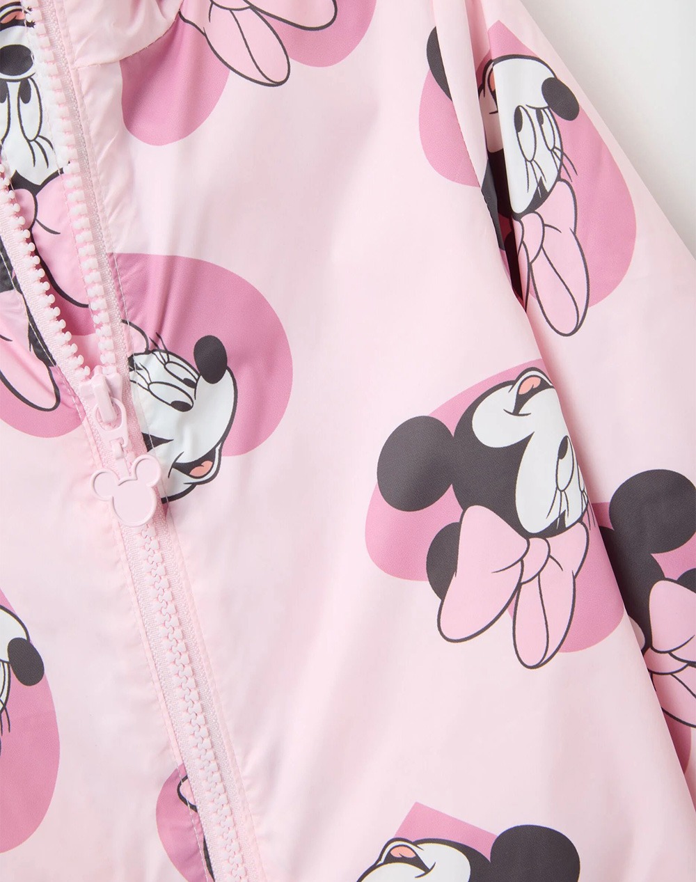 Ovs Minnie Aop Rain Jkt 2415270-Barely Pink παιδικά Κορίτσι ρούχα μπουφάν Politikos Shop Πολιτικός