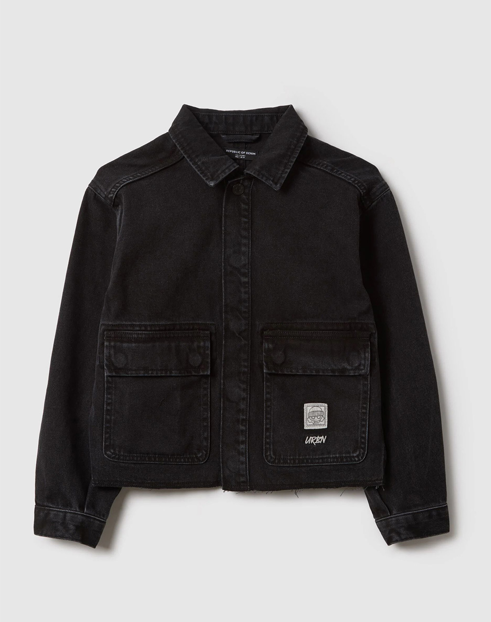 OVS DENIM JACKET 2557008-DARK GREY Black