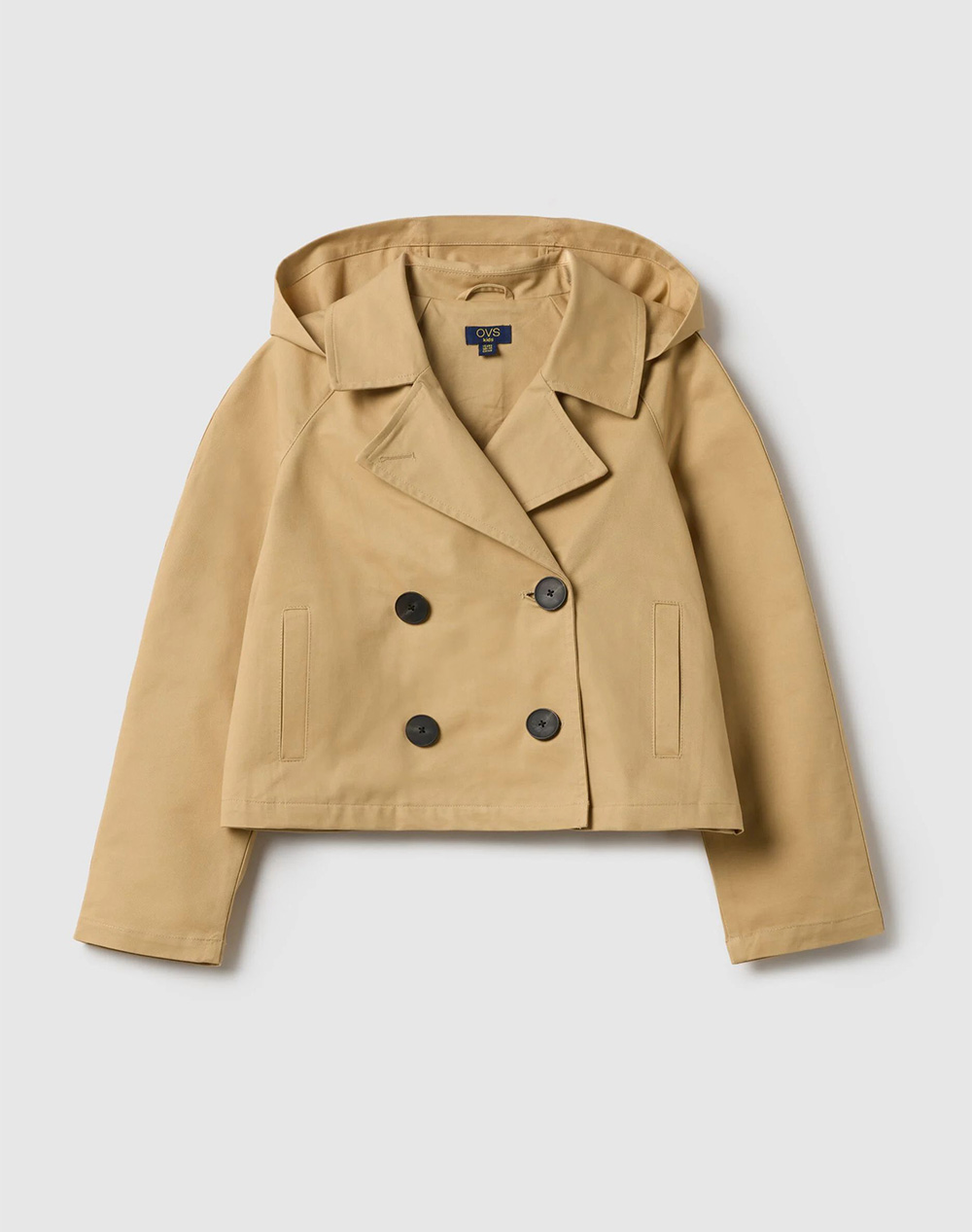 OVS SHORT TRENCH 2552120-CURDS & WHEY Biege