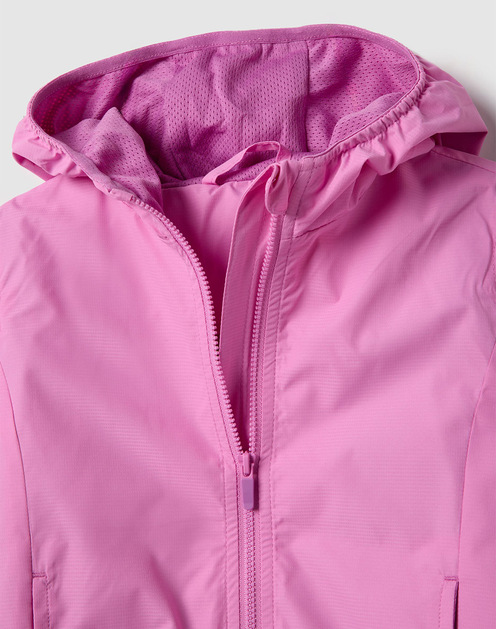 Ovs Rain Color Block Jkt 2551621-Cyclamen Pink παιδικά Κορίτσι ρούχα μπουφάν Politikos Shop Πολιτικός