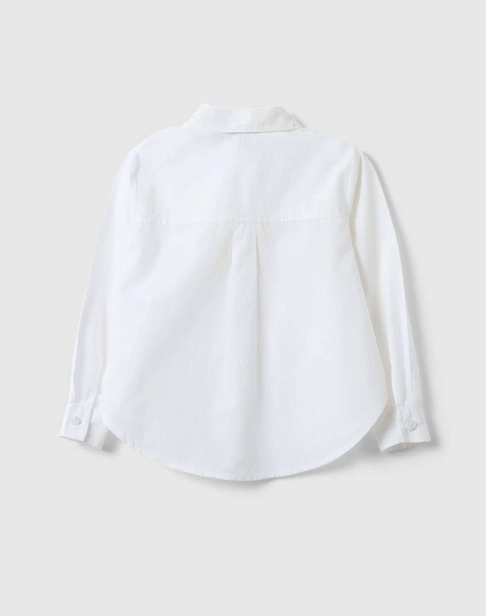 OVS SHIRT W/STRASS 2447022-BRILLIANT WHITE White φωτογραφία