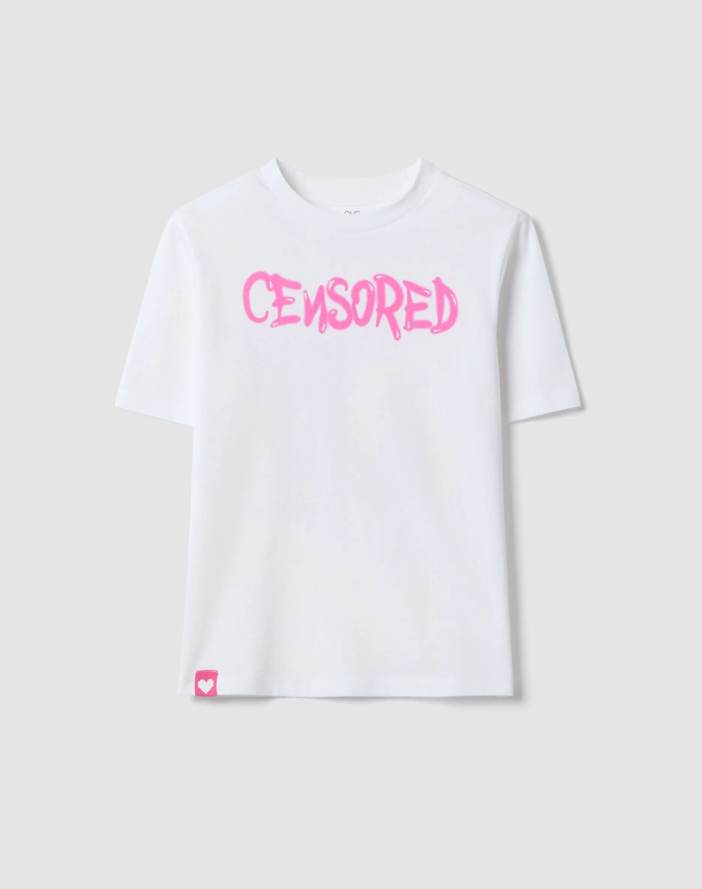 OVS PIXEL OVER T-SHIRT 2656905-BRILLIANT WHITE White