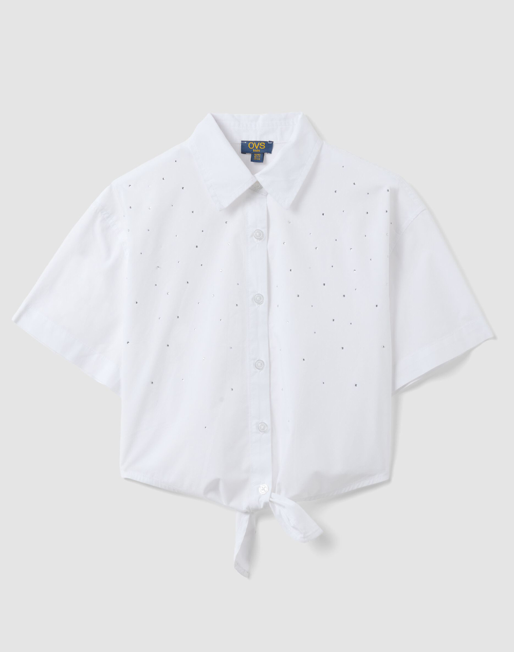 OVS BLOUSE W/STRASS 2605844-BRILLIANT WHITE White