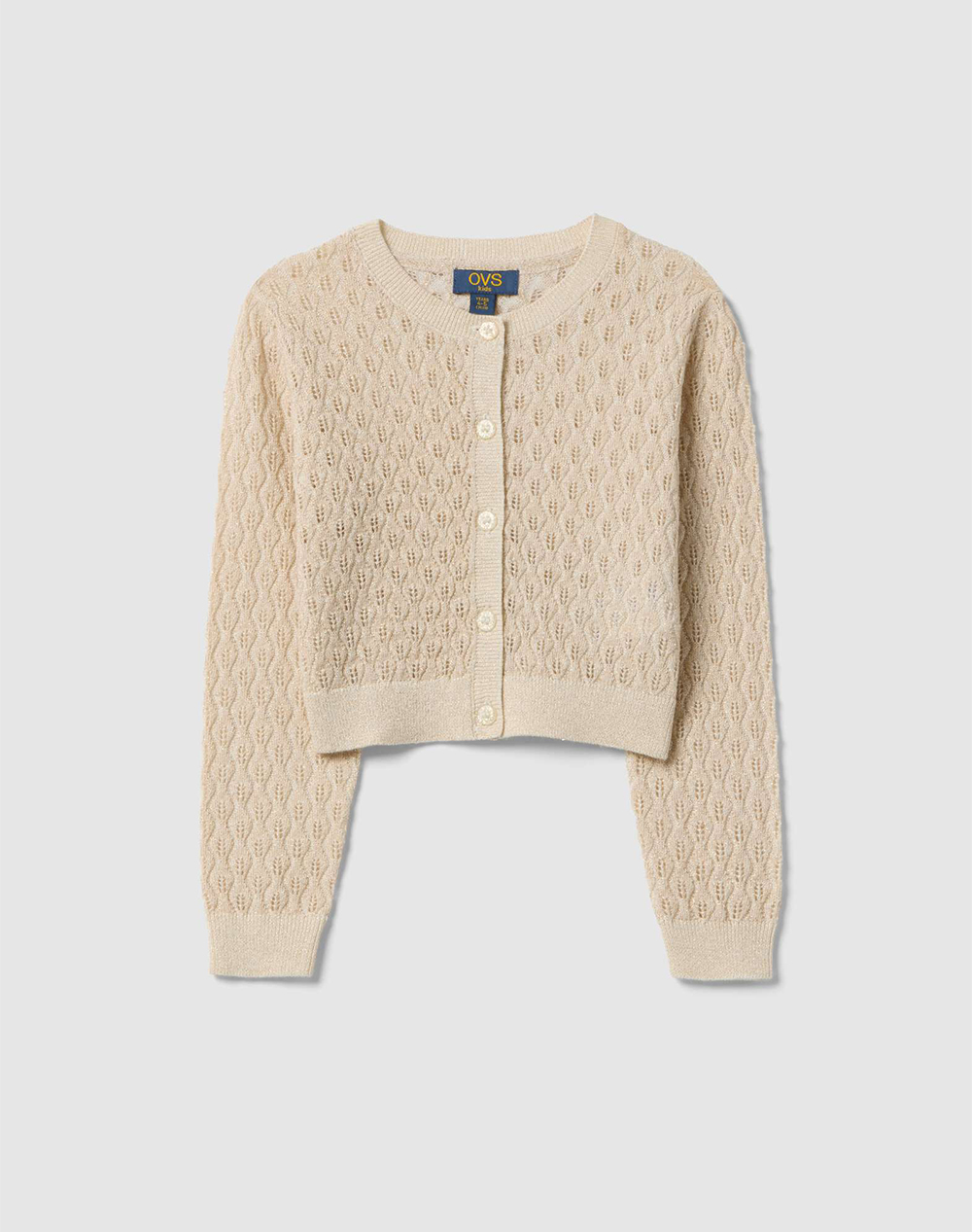 OVS TRICOT W/LUREX 2559583-PALE DOGWOOD Biege