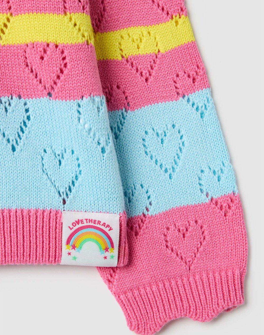Ovs Multicolor Jumper 2559608-Multicolour Striped Multi παιδικά Κορίτσι ρούχα μπλούζες Politikos Shop Πολιτικός